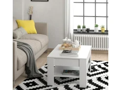 Mesa de centro branco 92.2x65x48 milan