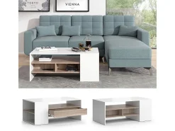 Mesa de centro branco 110x60x45.5 fabien