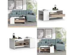Mesa de centro branco 110x60x45.5 fabien