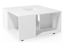 Mesa de centro branco 80x80x43 anton