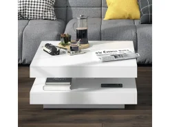 Mesa de centro branco 70x70x34 elias