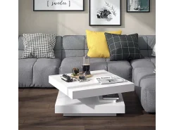 Mesa de centro branco 70x70x34 elias