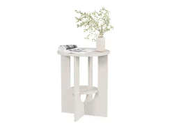 Mesa de centro branco 40x40x50.5 vareo