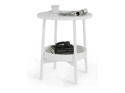 Mesa de centro branco 40x40x47.5 riono