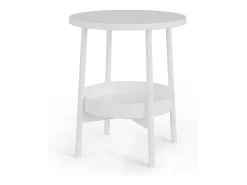 Mesa de centro branco 40x40x47.5 riono