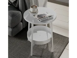 Mesa de centro branco 40x40x47.5 riono