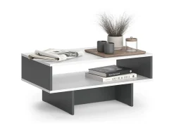 Mesa de centro branco/antracite 80x46.2x35.4 josef