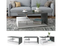 Mesa de centro branco/antracite 91x52.6x41 guillermo