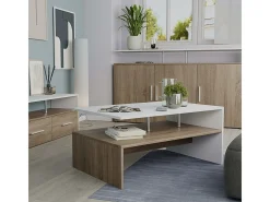 Mesa de centro branco/sonoma 90x52.6x42.2 amato