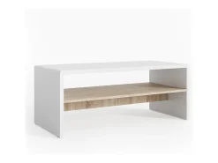 Mesa de centro branco/sonoma 99.6x39.8x40.1