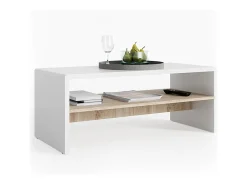 Mesa de centro branco/sonoma 99.6x39.8x40.1