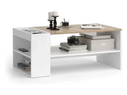 Mesa de centro branco/sonoma 100x55x42 wido