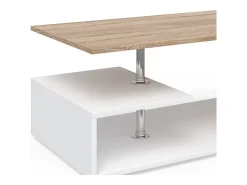 Mesa de centro branco/sonoma 91x52.6x41 guillermo
