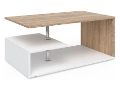 Mesa de centro branco/sonoma 91x52.6x41 guillermo