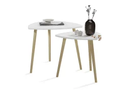Mesa de centro branco/sonoma 60x60x50 twino
