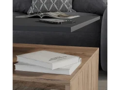 Mesa de centro carvalho antracite/goldkraft 90x52.6x42.2 amato