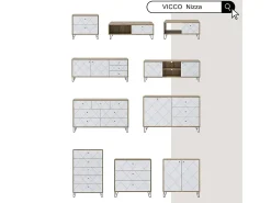 Mesa de centro carvalho artesanal 90.2x59.4x42.4 nizza