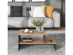 Mesa de centro carvalho goldkraft/antracite 90x55x40 amely