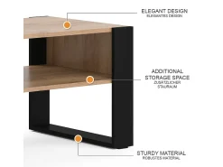 Mesa de centro carvalho goldkraft 92x52.4x45.6 olli