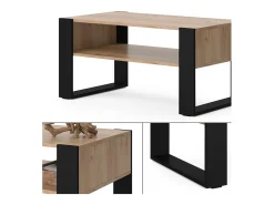 Mesa de centro carvalho goldkraft 92x52.4x45.6 olli