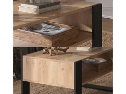 Mesa de centro carvalho goldkraft 92x52.4x45.6 olli