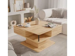 Mesa de centro carvalho goldkraft 80x45x80 movira