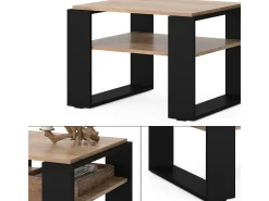 Mesa de centro carvalho goldkraft 65.6x55.8x46.2 helm