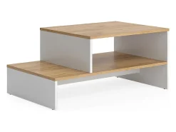 Mesa de centro carvalho goldkraft/branco 90x55x40 amely