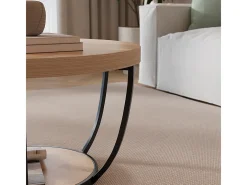 Mesa de centro carvalho goldkraft 80x80x44 arvina