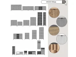 Mesa de centro carvalho viking 90x50x45 eliza