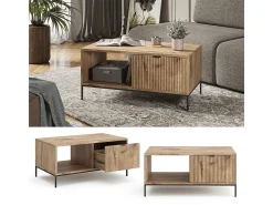 Mesa de centro carvalho viking 90x50x45 eliza