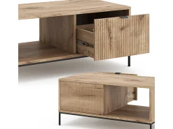 Mesa de centro carvalho viking 90x50x45 eliza