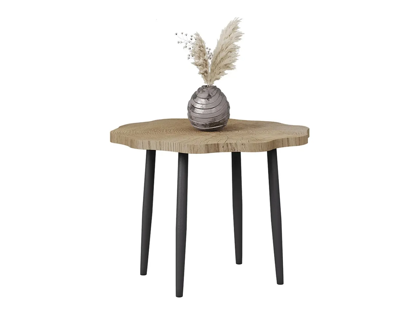 Mesa de centro carvalho 60x60x2.5 ringo