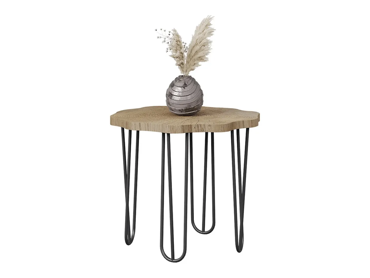 Mesa de centro carvalho 50x50x2.5 ringo