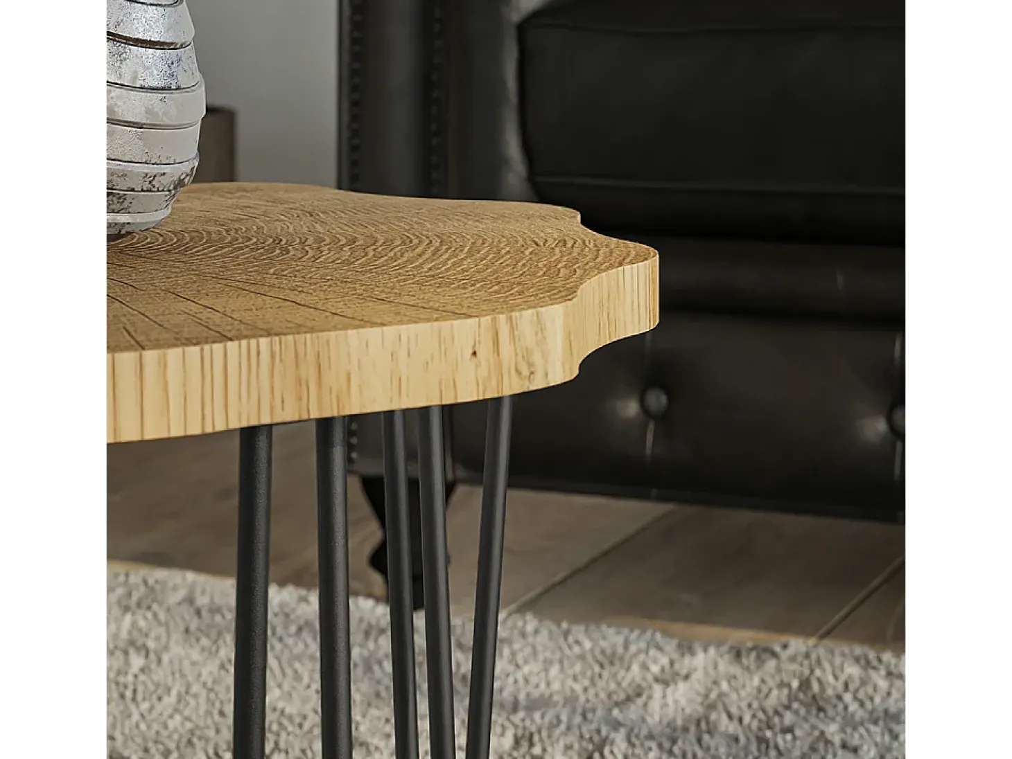 Mesa de centro carvalho 50x50x2.5 ringo