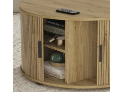 Mesa de centro carvalho 80x80x45 selva