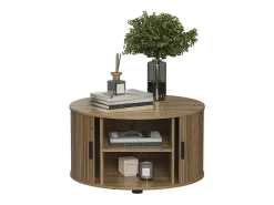 Mesa de centro carvalho 80x80x45 selva