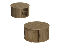 Mesa de centro carvalho 80x80x45 selva