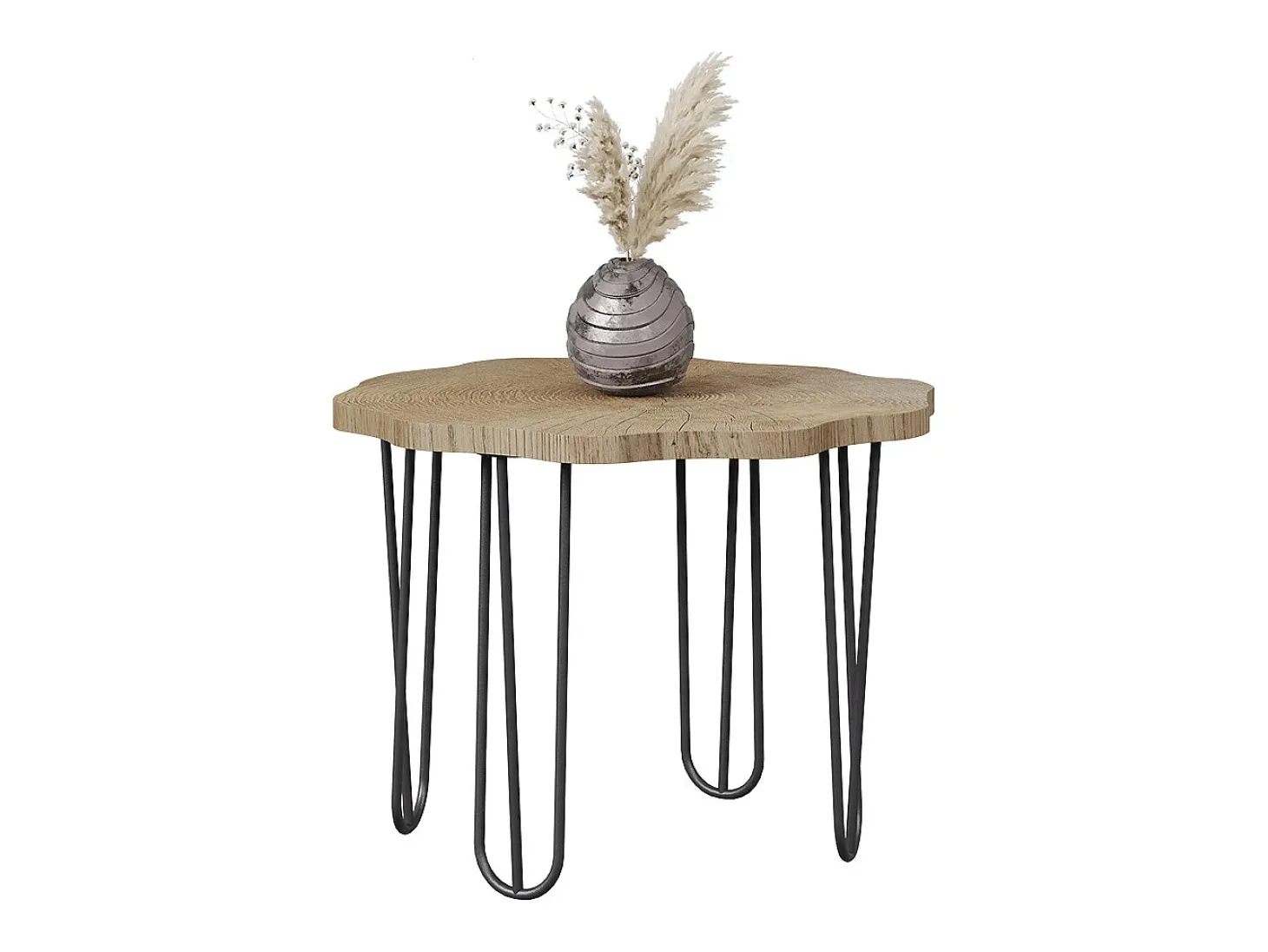 Mesa de centro carvalho 60x60x2.5 ringo