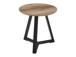 Mesa de centro coleção PASAO cor carvalho envelhecido, ideal para uma sala de estar rústica.