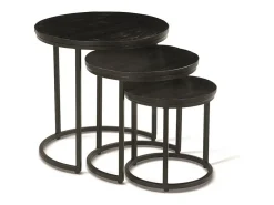 Mesa de centro coleção PLATO preta.
