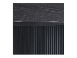 Mesa de centro coleção VAGOS efeito madeira marrom escuro diâmetro 80 cm
