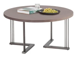 Mesa de centro com 1 gaveta em pinho castanho