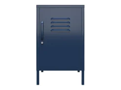 Mesa de centro com 1 prateleira em MDF cinzento