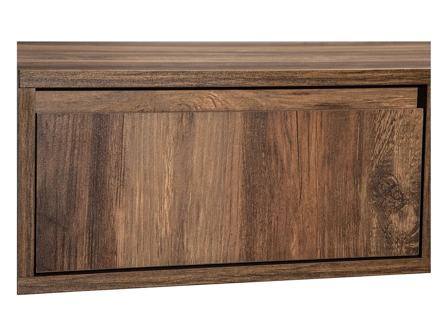 Mesa de centro com compartimentos de armazenamento em ambos os lados, mesa de sofá para sala de estar, madeira + cinza escuro