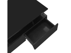 Mesa de centro com LED - com 2 gavetas - Preto
