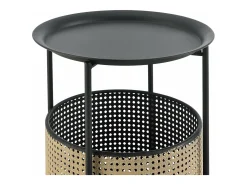 Mesa de centro com tampo removível 40 x 35 cm areia preta 03_0008523