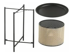 Mesa de centro com tampo removível 40 x 35 cm areia preta 03_0008523