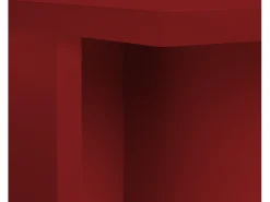 Mesa de centro com tampo laminado de 3 cm vermelho chama 100x60 cm