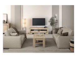 Mesa de centro COPA – 120x50x65 cm – Carvalho elegante – Design escandinavo
